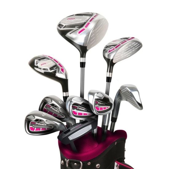 Picture of Lady PowerBilt Pro Power Complete Golf Set Magenta Graphite